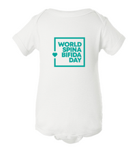 Load image into Gallery viewer, World Spina Bifida Day White Onesie - BABY