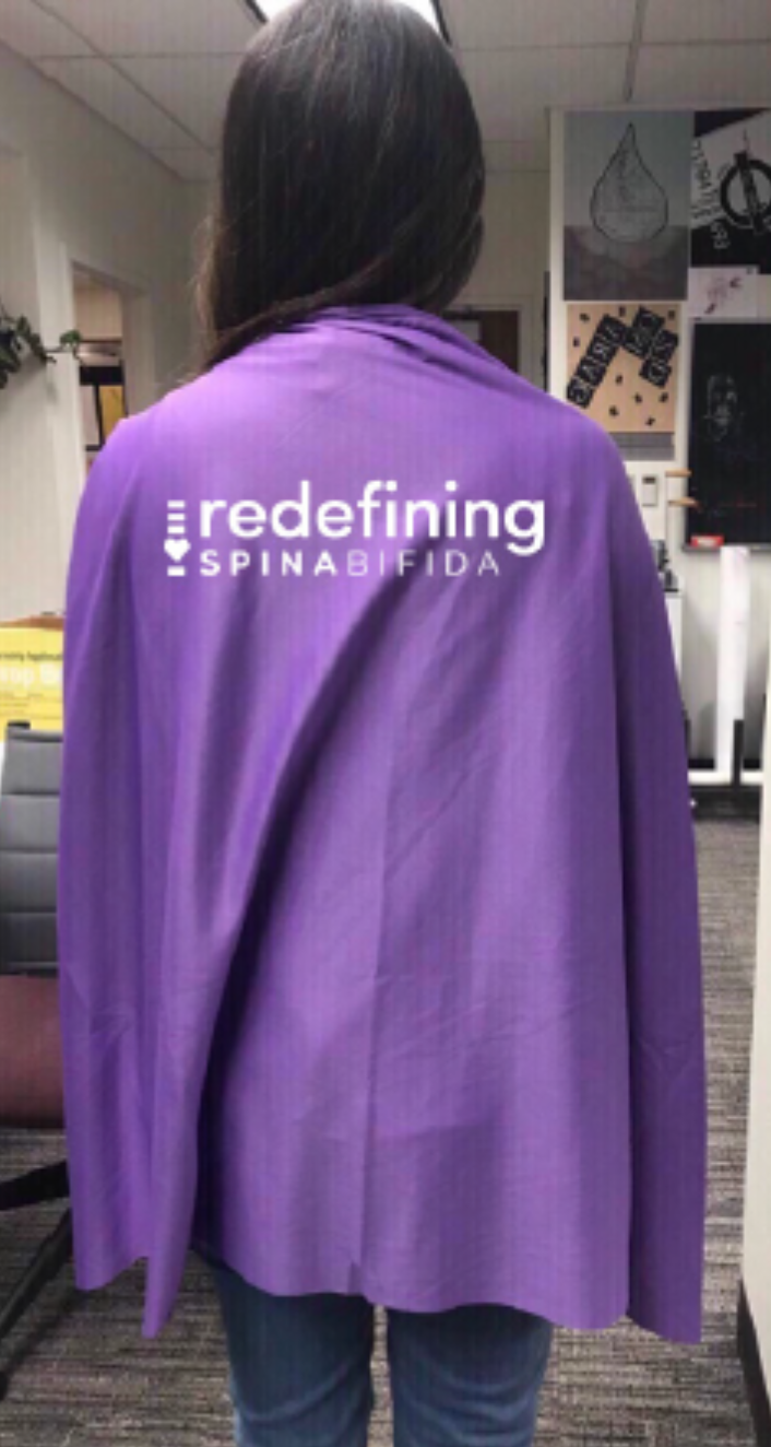 Redefining Spina Bifida Purple Cape