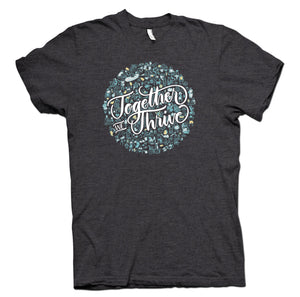 Together We Thrive Charcoal Grey T-Shirt - YOUTH