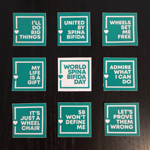 World Spina Bifida Day Celebration Sticker Pack