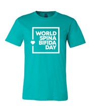 Load image into Gallery viewer, World Spina Bifida Day Teal T-Shirt - ADULT