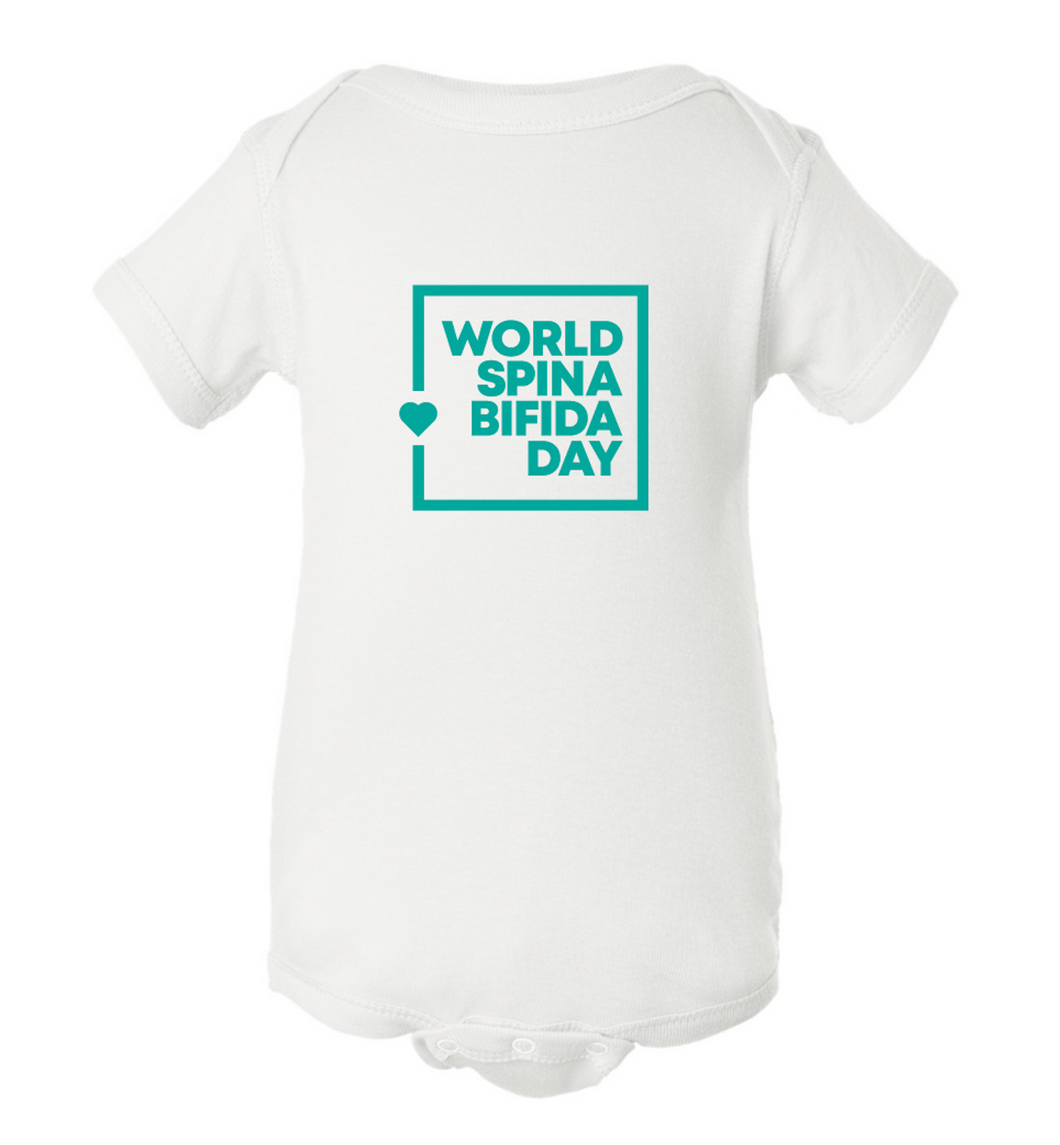 World Spina Bifida Day White Onesie - BABY